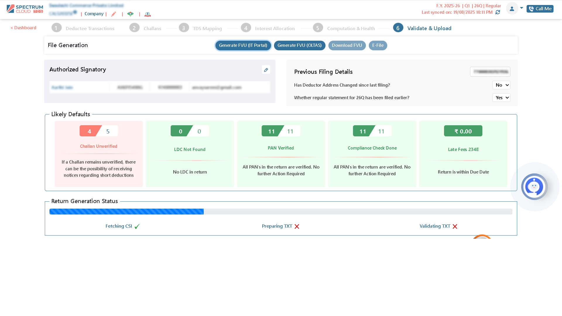 Online TDS filing software without Java dependency