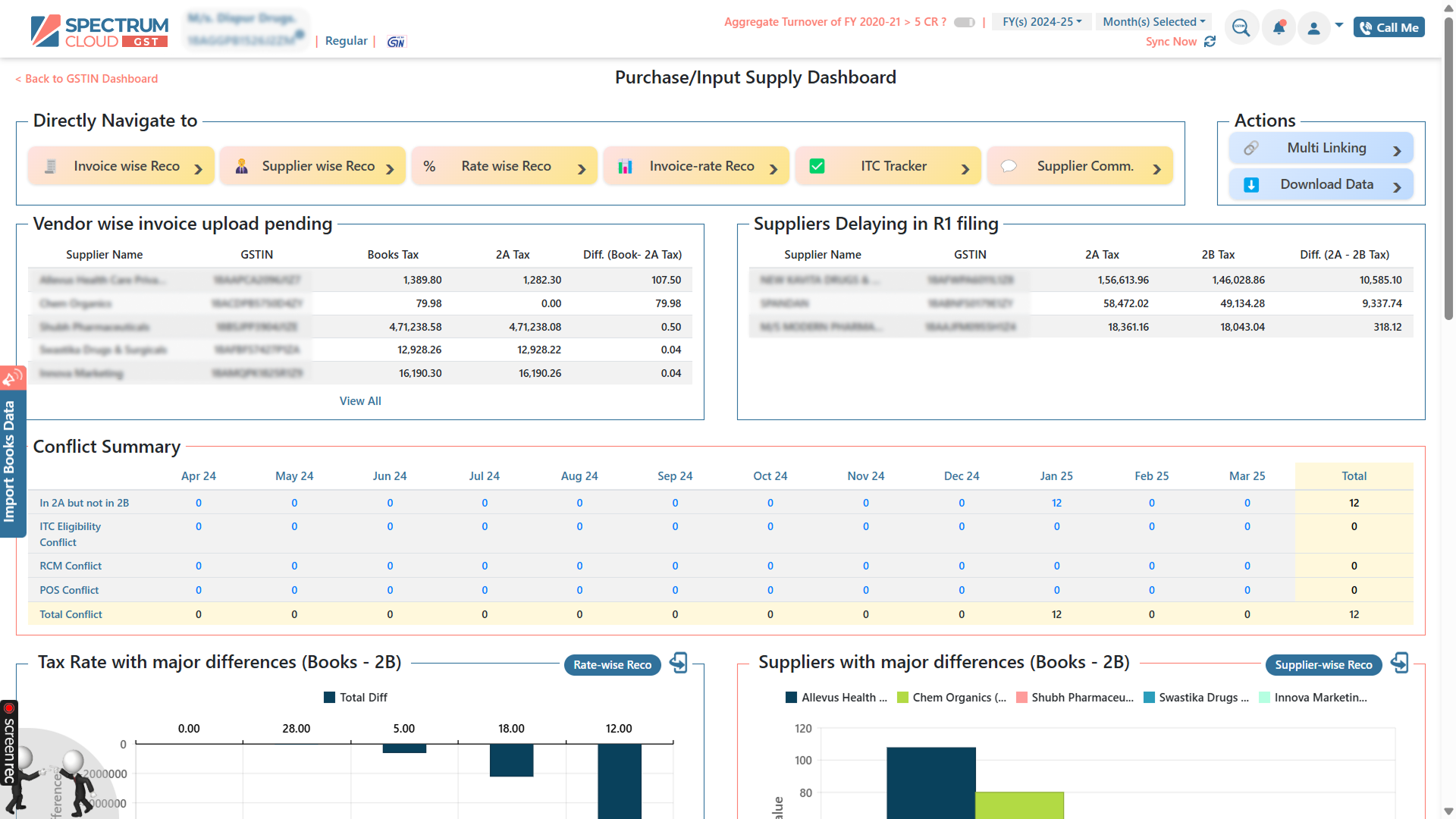 GST return filing software for GSTR filing